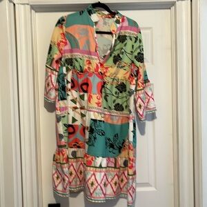 Shein dress size large with bonus necklace and earrings new